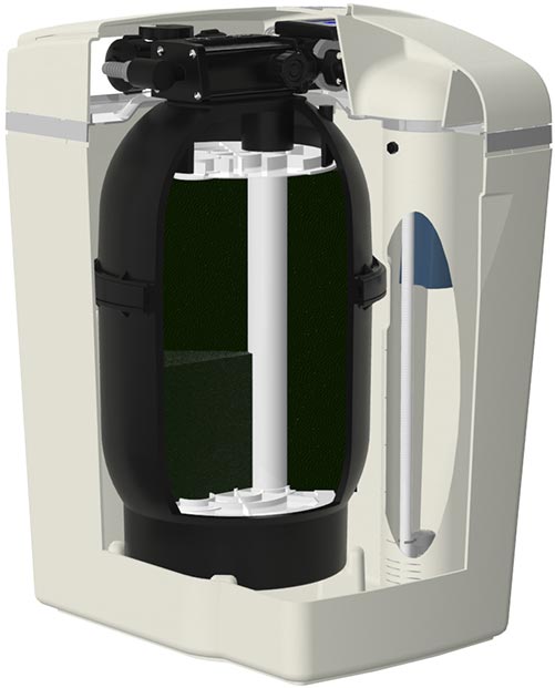 Model 900IF Iron Filter cut away